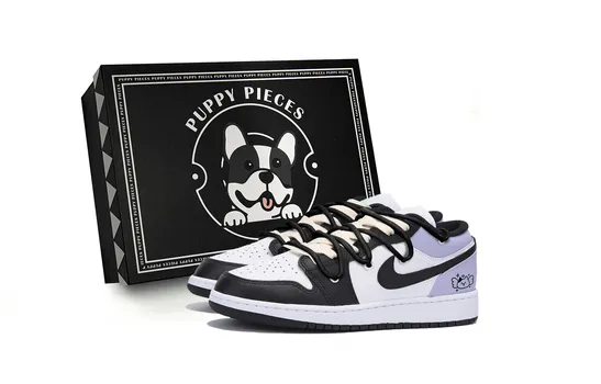 Баскетбольные кроссовки Air 1 Vintage Men Low-Top Black/Purple Jordan