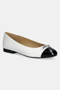 Кожаные балетки Rebecca MICHAEL Michael Kors, белый