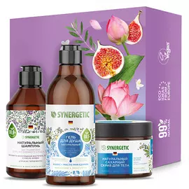 SYNERGETIC Подарочный набор "Кокос и масло макадамии"