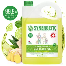 SYNERGETIC Увлажняющее жидкое мыло "Имбирь и бергамот" 3500.0