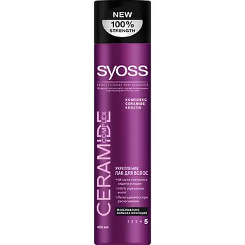 СЬЁСС SYOSS Лак для волос Укрепление максимально сильная фиксация Ceramide Complex