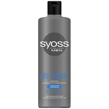 СЬЁСС Шампунь для волос мужской, для волос склонных к перхоти Anti-Dandruff