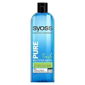 СЬЁСС SYOSS Шампунь для нормальных волос очищение с мицеллярной водой FRESH