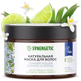 SYNERGETIC Натуральная маска Тонизирующая для роста волос 300.0