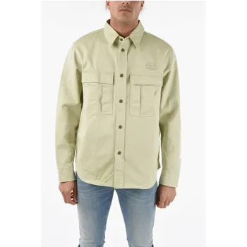 Бежевая хлопковая рубашка Diesel, Beige