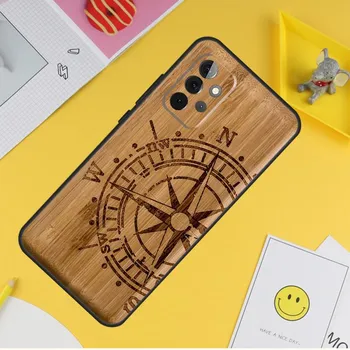 Чехол с рисунком из натурального бамбука и дерева для Samsung Galaxy A54 A34 A14 A13 A33 A53 A12 A32 A52 A71 A51 A15 A25 A35 A55 Samsung A42 5G