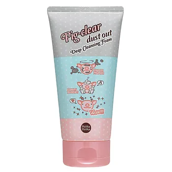 HOLIKA HOLIKA Глубоко очищающая пенка для лица Pig-clear dust out Deep Cleansing Foam