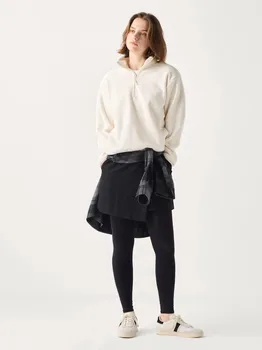 Теплые леггинсы Uniqlo, черный