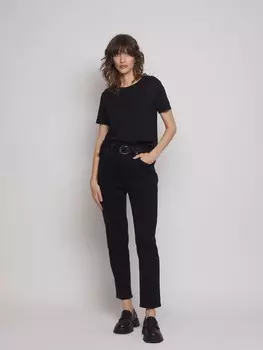 Джинсы силуэта Mom Comfort с ремнем