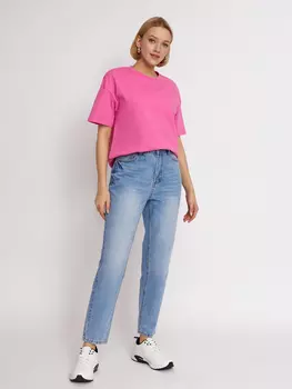 Джинсы силуэта Mom Fit
