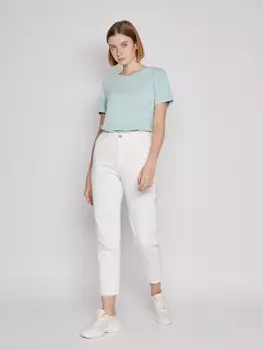 Джинсы силуэта Mom Fit на резинке