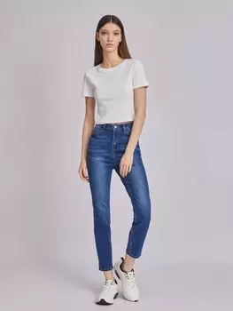 Джинсы силуэта Skinny с разрезами