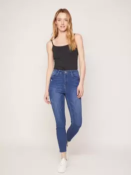 Джинсы силуэта Skinny с высокой посадкой