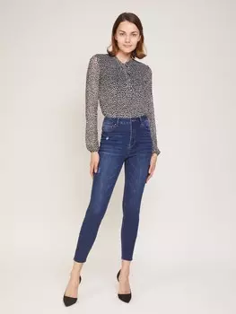 Джинсы силуэта Skinny с высокой посадкой