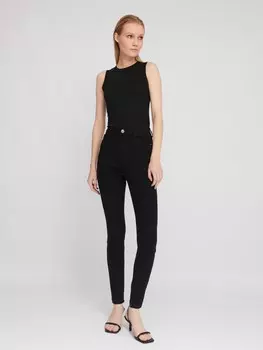 Джинсы силуэта Skinny с высокой посадкой