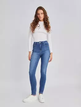 Джинсы силуэта Skinny с высокой посадкой