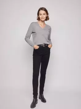 Джинсы силуэта Slim с ремнем