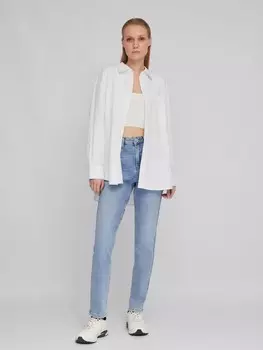 Джинсы силуэта Slim с высокой посадкой
