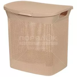 Корзина для белья, 35 л, BranQ Ajur BQ4100КФ кофейный