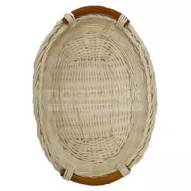 Корзина 30х19х7 см, плетеная, ротанг, с ручками, 06-126