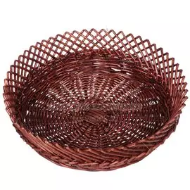 Корзина 30х30 см, круглая, плетеная, ротанг, бамбук, Y3-956