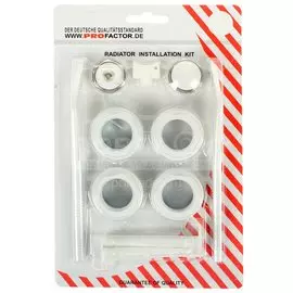 Комплект монтажный для радиатора, 3/4", 11 предметов, 2 кронштейна, ProFactor, PF RK 551