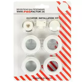 Комплект монтажный для радиатора, 1/2", 7 предметов, без кронштейна, ProFactor, PF RK 552