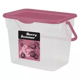 Контейнер пищевой пластик, 4.5 л, брусник, Spin&amp;Clean, Berry Summer, SC1601