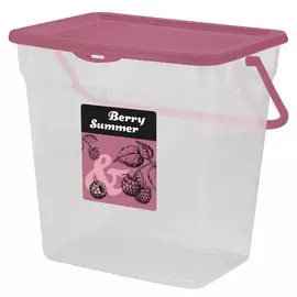 Контейнер пищевой пластик, 6 л, брусник, Spin&amp;Clean, Berry Summer, SC1602