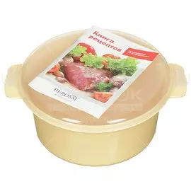 Контейнер пищевой кастрюля пластик, 1.75 л, 10.2 см, круглая, Berossi, Экспресс, ИК 08633000