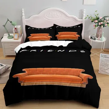 Комплект постельного белья Space Tunnel 3D King Queen Double Full Twin Single Size Duvet Cover Pillow Case Friends Bed Set EU single(135x200cm)