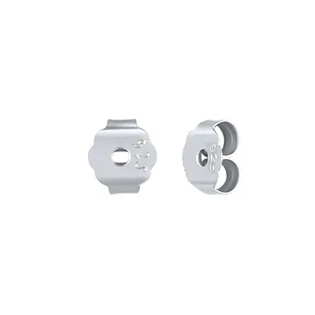 Популярная серебряная вилка для ушей S925 Sterling Silver Tremella Hat Cute Butterfly Tremella Back Tremella Buckle Ear Plug Silver Jewelry 925 Silver золотой