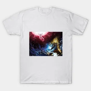 T Shirt Women Goku Vs Frieza Harajuku Print Kawaii Tshirt Summer Short Sleeve Female T-Shirt Top Tee S