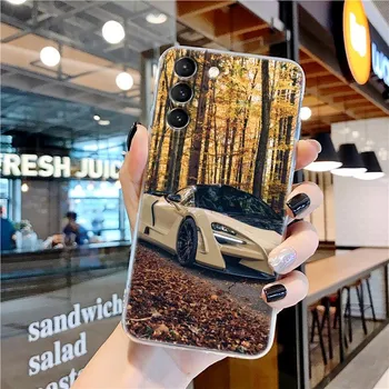 Прозрачный силиконовый чехол со спортивными автомобилями для Samsung Galaxy S22 S21 S20 FE S 22 Ultra S10 E S9 Plus 5G, чехол для телефона Samsung S9