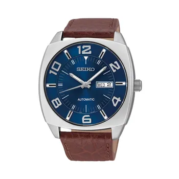 Мужские автоматические часы из переработанной кожи - SNKN37 Seiko