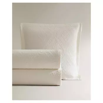 ZARA HOME Хлопчатобумажное покрывало с геометрическим рисунком 180 x 250 см