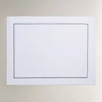 ZARA HOME Хлопковый коврик для ванной с отделкой