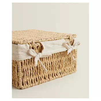 ZARA HOME Корзина с тканевой подкладкой 17 x 9 x 17 см