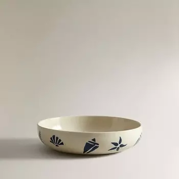 ZARA HOME Миска с морскими мотивами 20.7 x 5.2 x 20.7