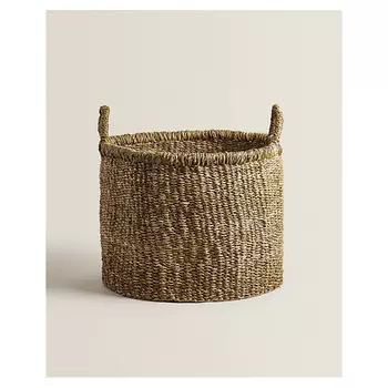 ZARA HOME Большая корзина для водорослей с ручками 50 x 40 x 50 см