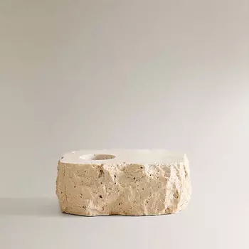 ZARA HOME Подсвечник из травертина