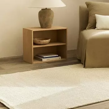 ZARA HOME Прямоугольный джутовый ковер букле 150 x 200