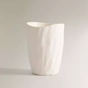 ZARA HOME Стакан для зубных щеток из фаянса с рельефным узором