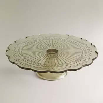 ZARA HOME Стеклянная подставка на ножке, для торта и десертов 1.0