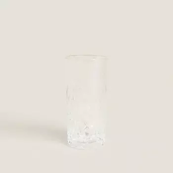 ZARA HOME Высокий стакан с рельефным дизайном
