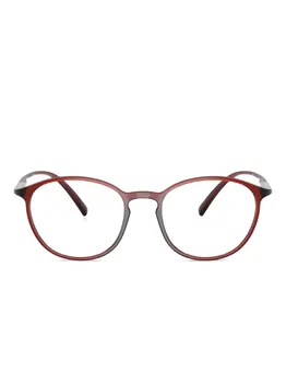 Очки в круглой оправе GIORGIO ARMANI, красный