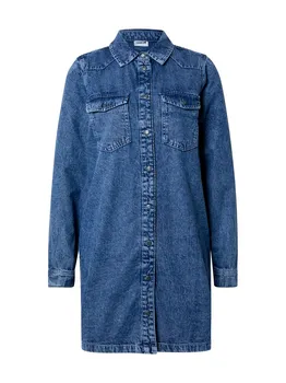 Платье рубашка Noisy may Shirt Dress NMNEW SIGNE, синий деним