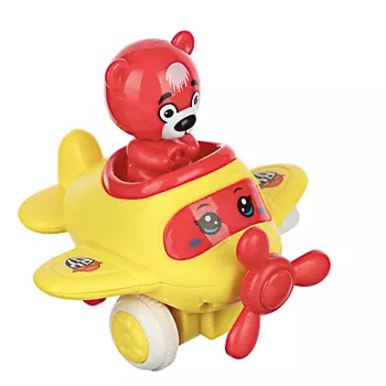 BY Игрушка в виде самолетика инерционного с фигуркой, ABS, 10,4Х11,3Х10,6см