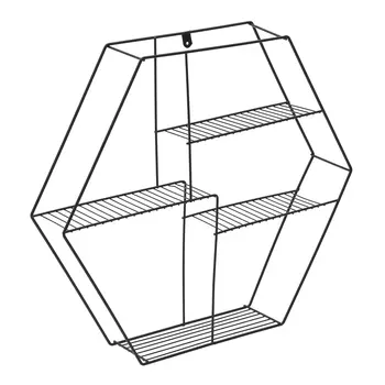 Стеллаж настенный (to4rooms) черный 61x54x10 см.
