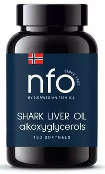 Norwegian Fish Oil - Комплекс из жира печени акулы с Омега 3 120 капсул